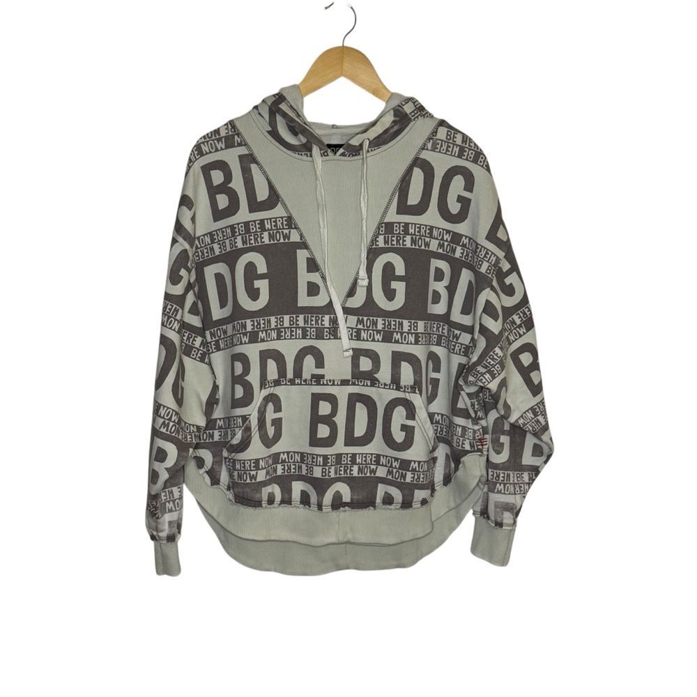 Urban Outfitters BDG Graphic Print Drop Shoulder Baggy Hoodie Size Medium